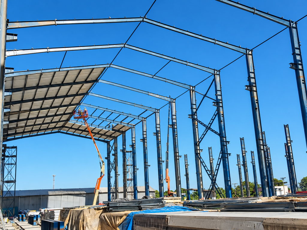 50,000 m² Shipyard Steel Structure Workshop Project in Brazil