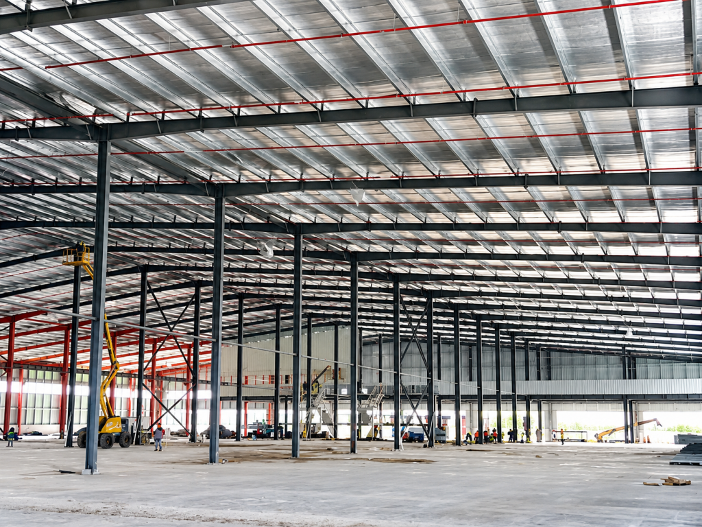 100 m × 50 m Steel Structure Warehouse Project in Panama