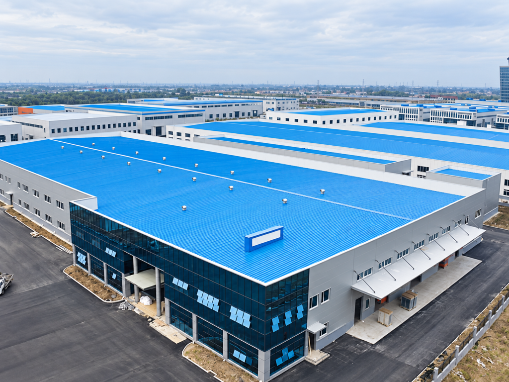9,600㎡ Auto Parts Factory Steel Structure Project | Xinguangzheng