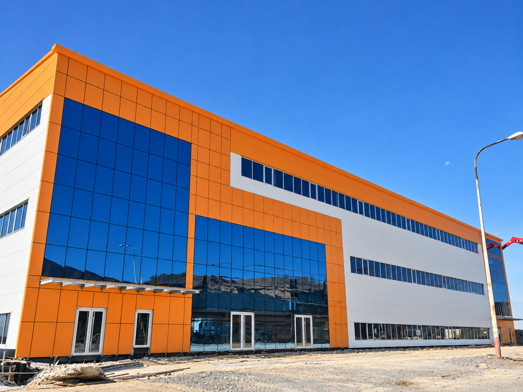 20,160 m² Multi-Storey Steel Structure Television Factory Project in Algeria