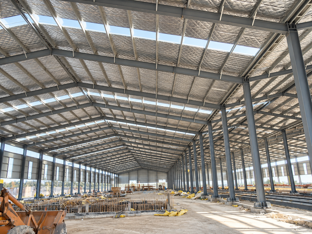13,759 m² Steel Structure Brick Factory Project in Algeria
