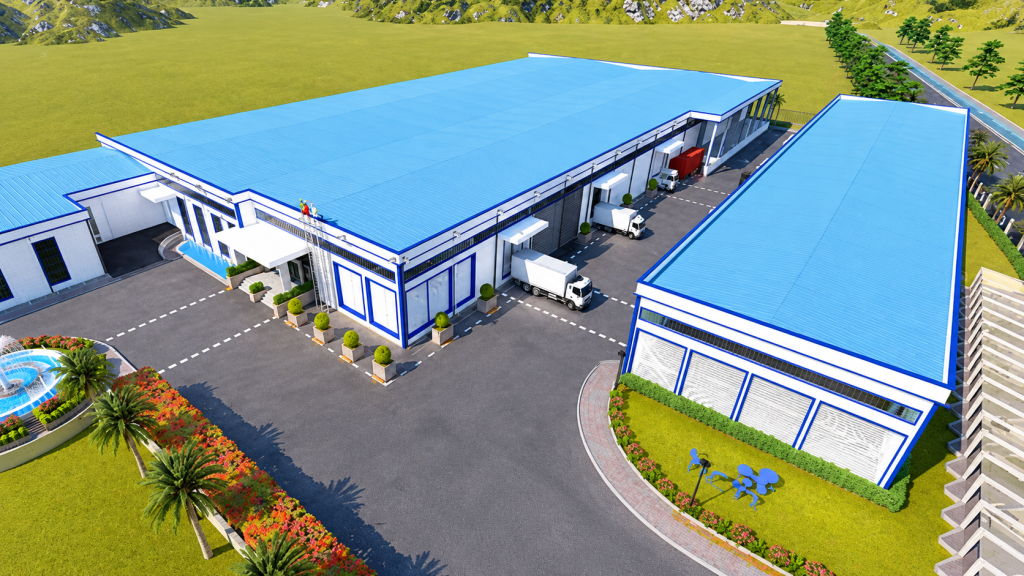 7,300 m² Steel Structure Water Factory Project in Ethiopia | Xinguangzheng