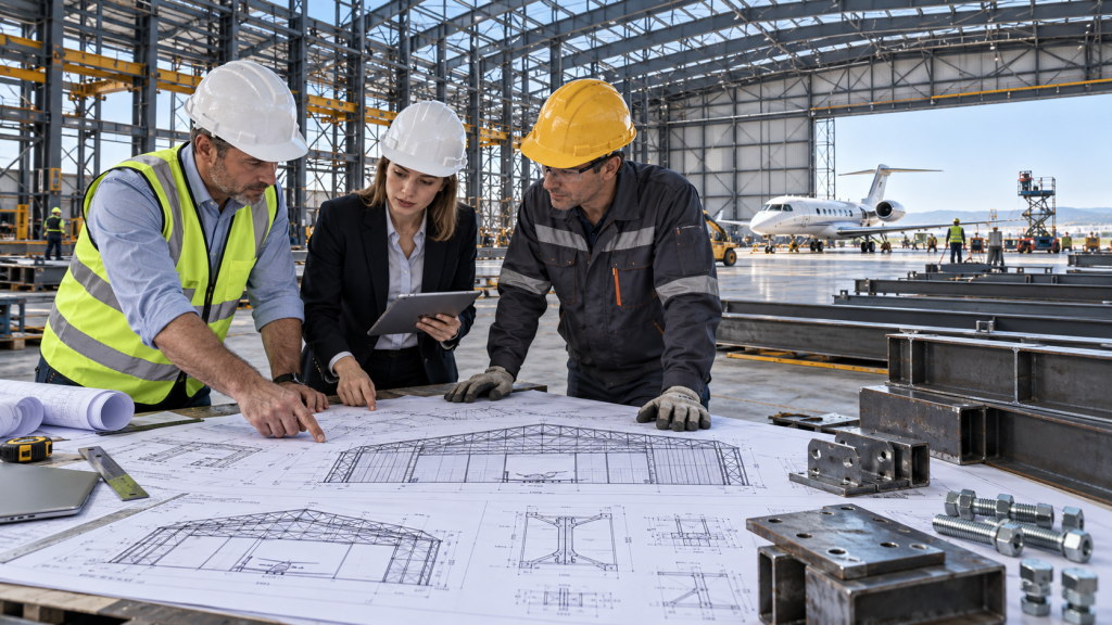 Ready to Fabricate a Steel Aircraft Hangar? 10 Drawing Details Buyers Should Confirm First | Xinguangzheng